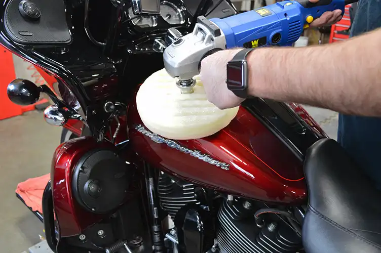 detailing de motos pulido harley